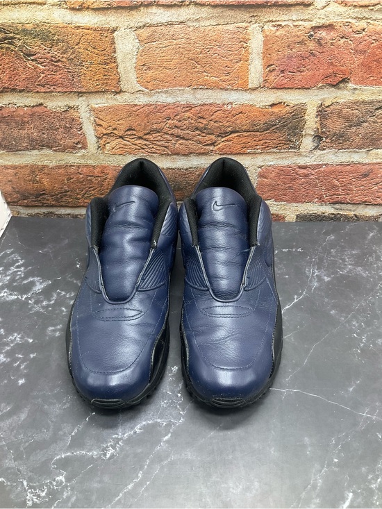 Nike Shoes - Nike Air Max 90 SE Lace Toggle Navy Black Leather Laceless